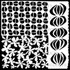 StencilGirl 70's Textile Design Stencil sa1045