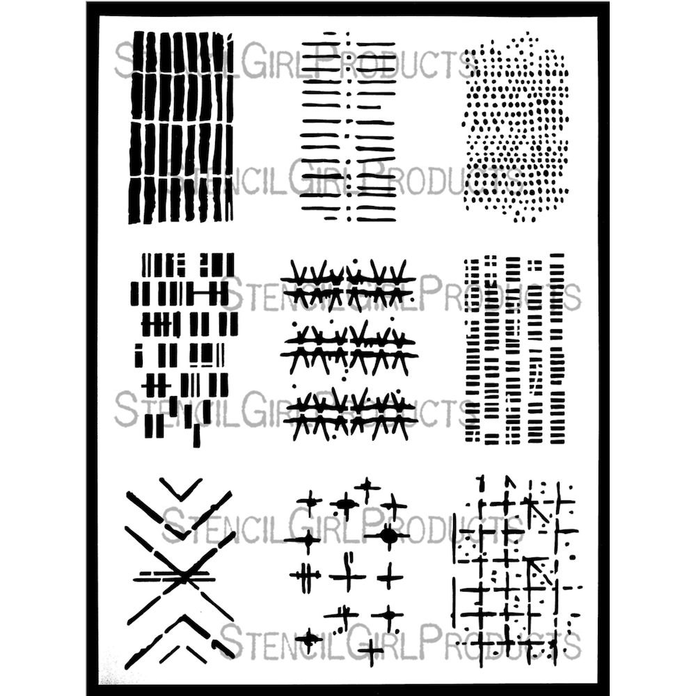 StencilGirl ATC Apter 3 Stencil ll1084