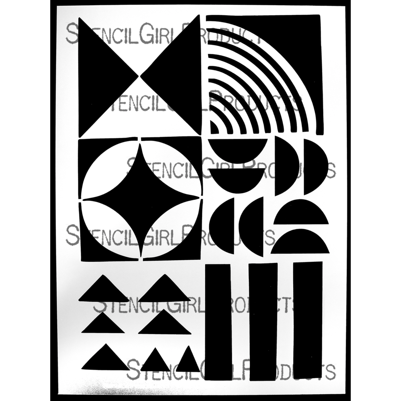 StencilGirl Bauhaus 1 Stencil ll1054