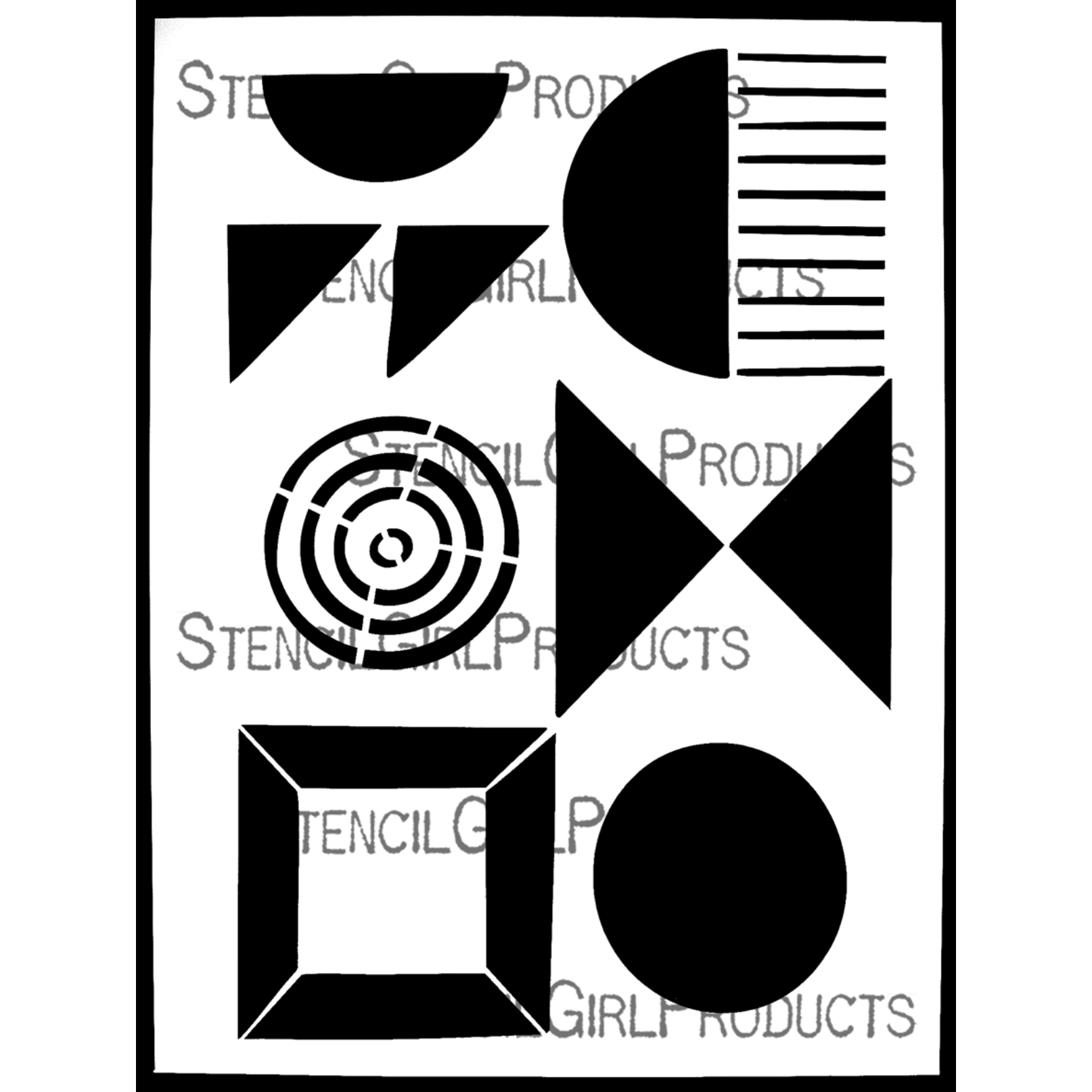StencilGirl Bauhaus 3 Stencil ll1056