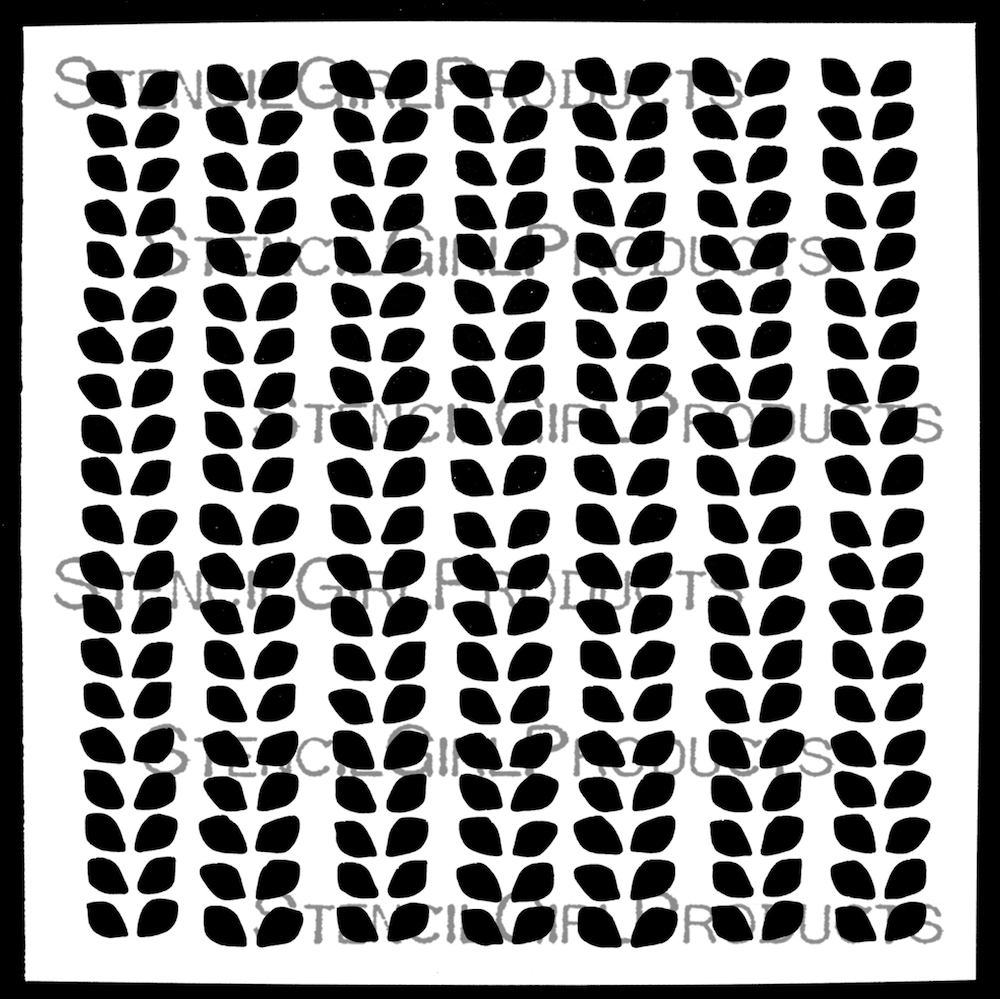StencilGirl Calm Flow Stencil sa1027