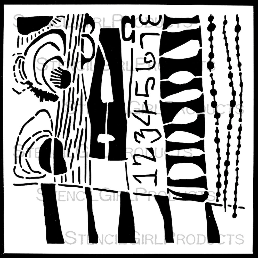 StencilGirl Canes Stencil sa1058