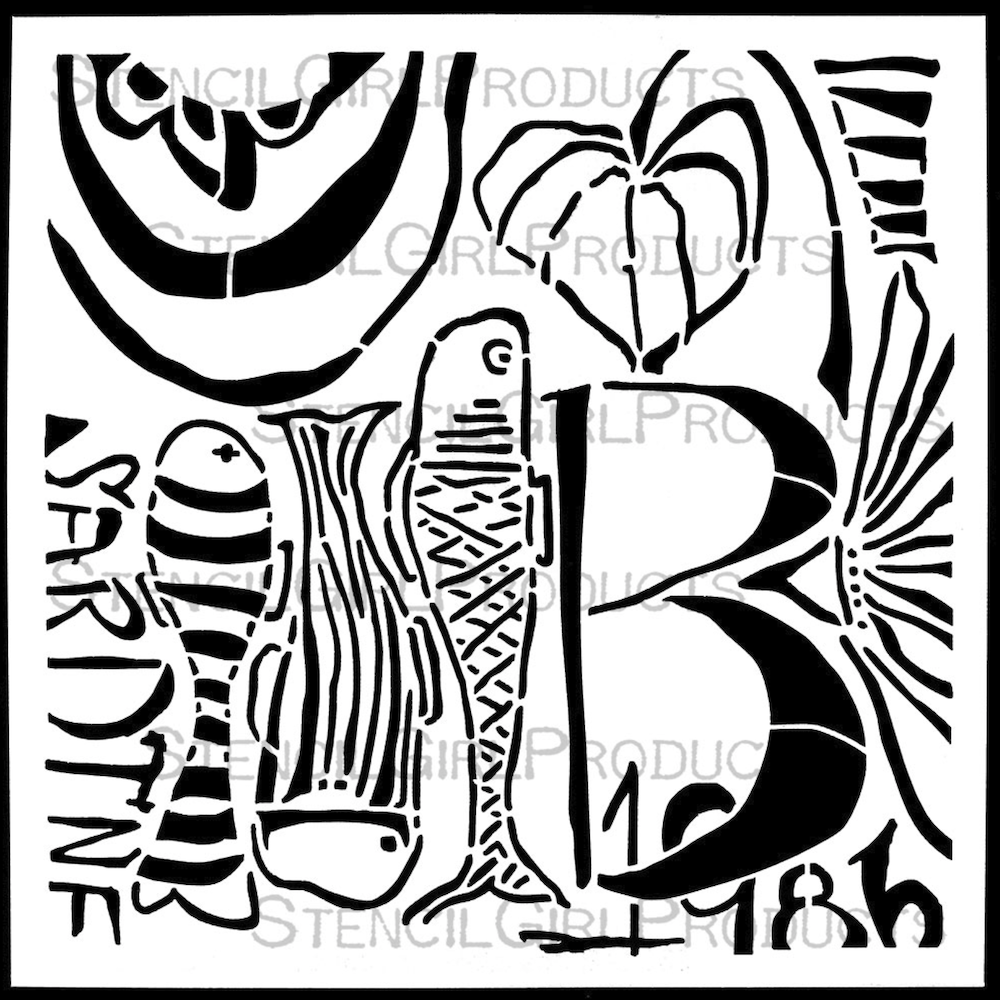 StencilGirl Canned Stencil sa1059