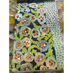 StencilGirl Compact Collage Patterns Stencil ll1097 green