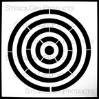 StencilGirl Concentric Circles Stencil sa1050