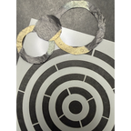 StencilGirl Concentric Circles Stencil sa1050 gold and black ring