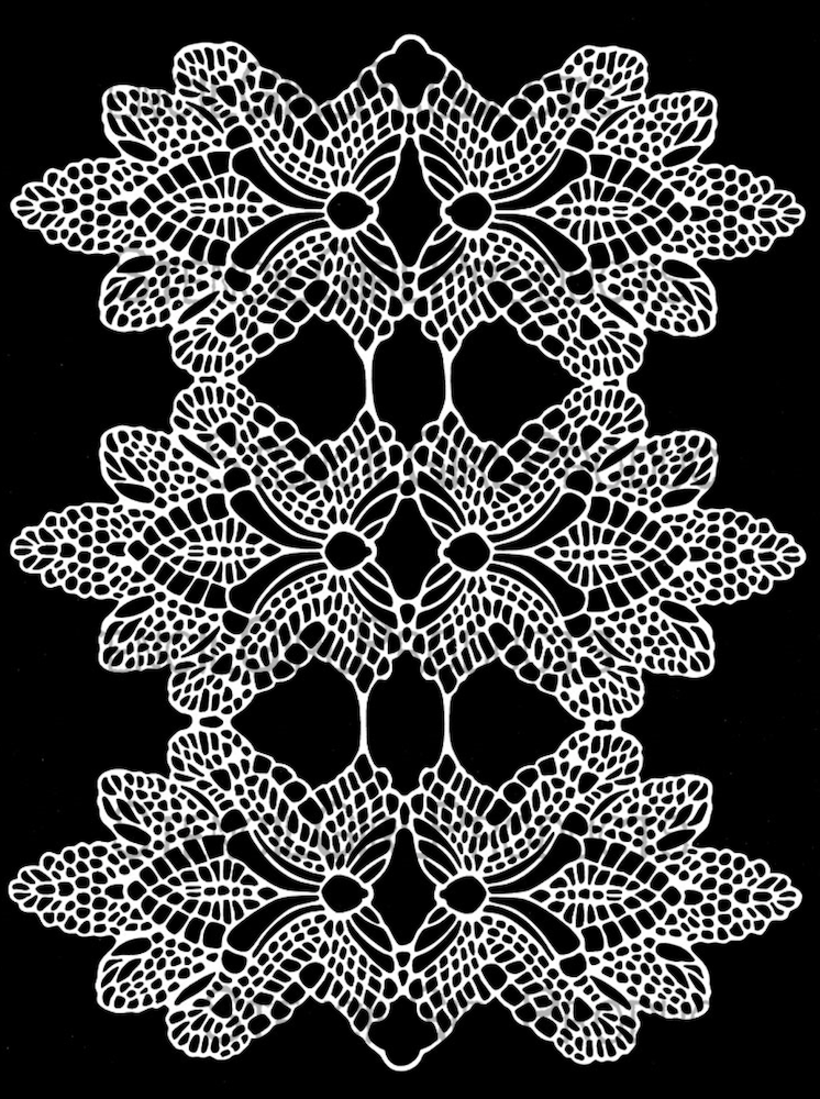 StencilGirl Crocheted Flowers Mask Stencil ll1109 – Simon Says Stamp