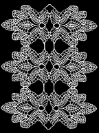 StencilGirl Crocheted Flowers Mask Stencil ll1109