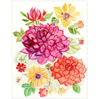 StencilGirl Dahlias Large Stencil ll1085 paint
