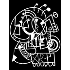 StencilGirl Ebb and Flow Stencil ll1063