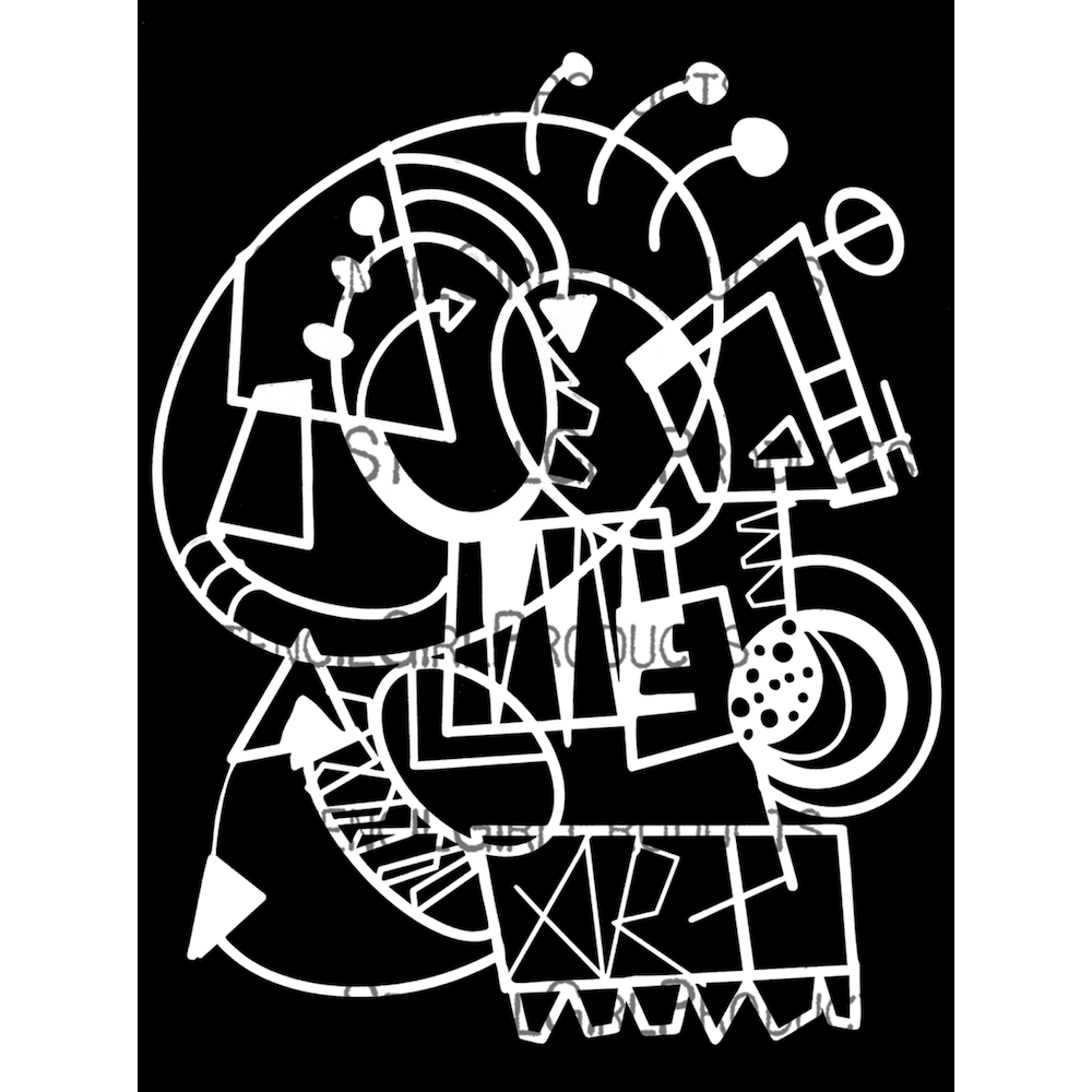 StencilGirl Ebb and Flow Stencil ll1063