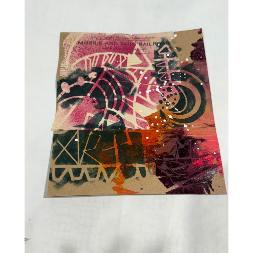 StencilGirl Ebb and Flow Stencil ll1063 pattern