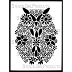 StencilGirl Embroidered Owl Stencil ll1086