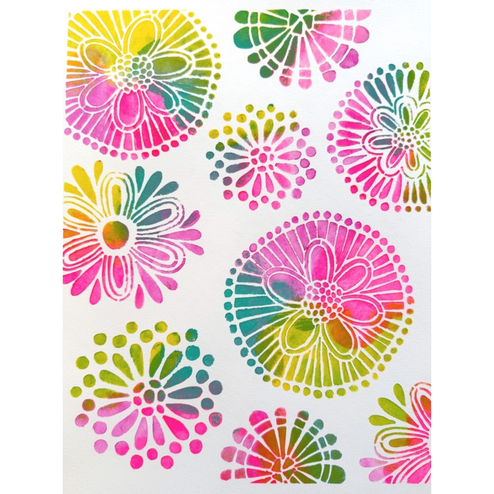 StencilGirl Folksy Rounds Stencil ll1048 product