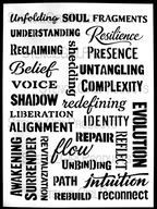 StencilGirl Fragments of Your Soul Stencil ll1103