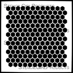StencilGirl Honeycombs Stencil m348