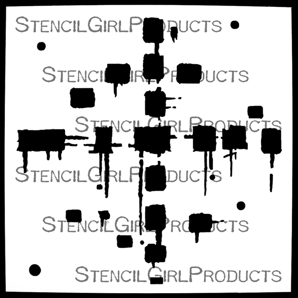 StencilGirl Hopscotch Stencil sa1005