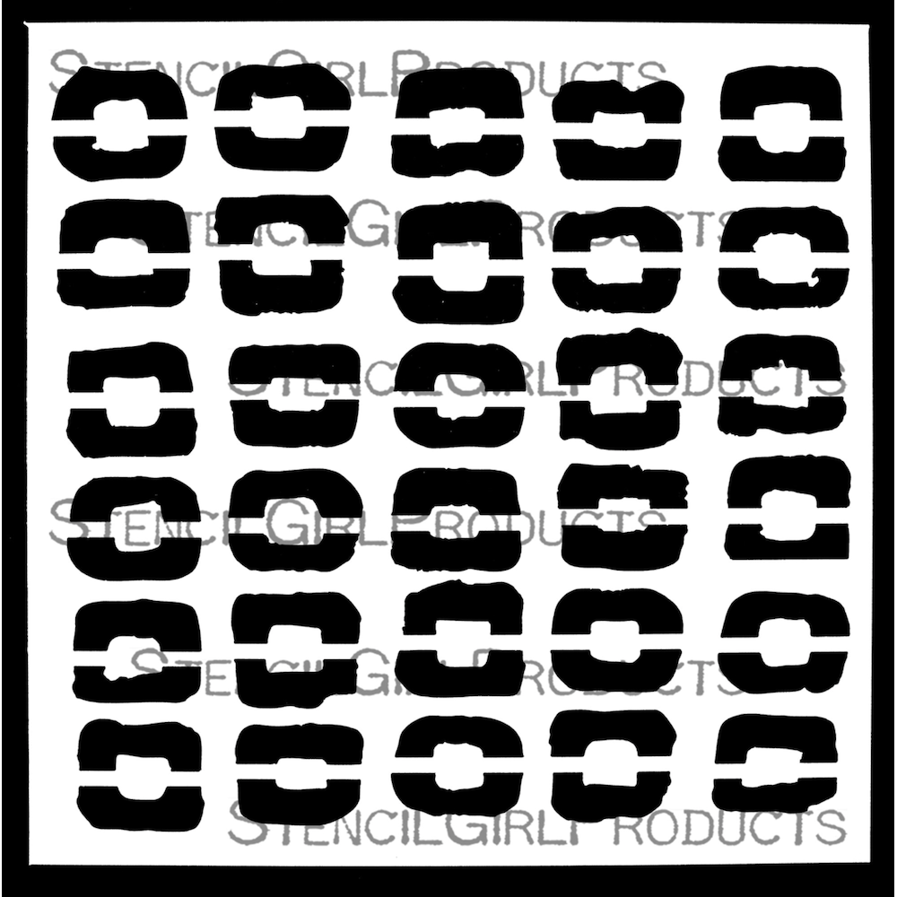 StencilGirl Imperfect Grid Stencil sa1029
