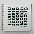 StencilGirl Imperfect Grid Stencil sa1029 sample