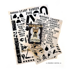StencilGirl Industrial Wordage Stencil sa1057 toxic warning