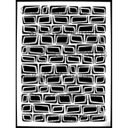 StencilGirl Mid-Century Modern Wonky Grid Stencil ll1060