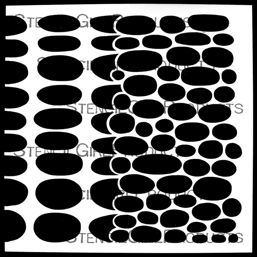 StencilGirl Mid-Century Ovals Stencil sa1019