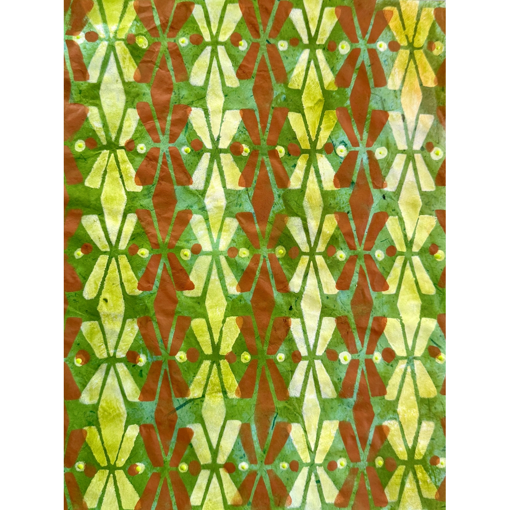 StencilGirl Mid Century Pattern Stencil ll1053 yellow