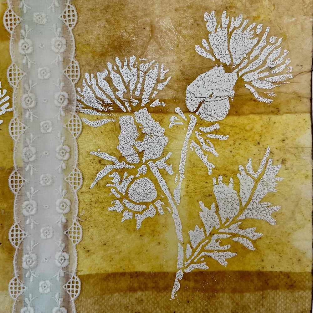 StencilGirl Milk Thistle Stencil sa1015 yellow