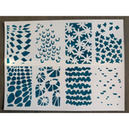 StencilGirl Mini Modern Shapes Stencil ll1065 blue