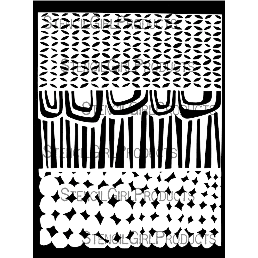 StencilGirl Modern Trifecta Stencil ll1073
