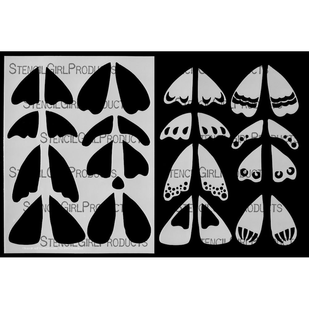 StencilGirl Moth Parts Stencil ll1047