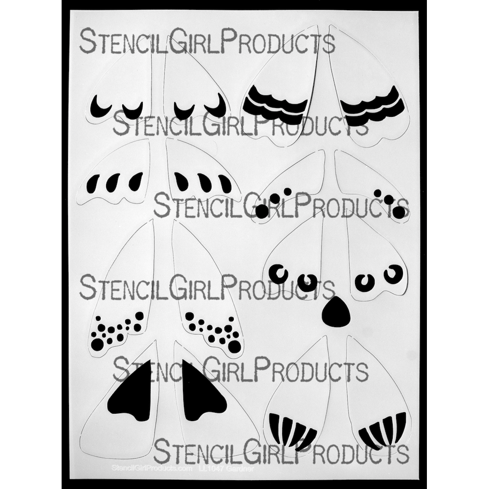 StencilGirl Moth Parts Stencil ll1047 product