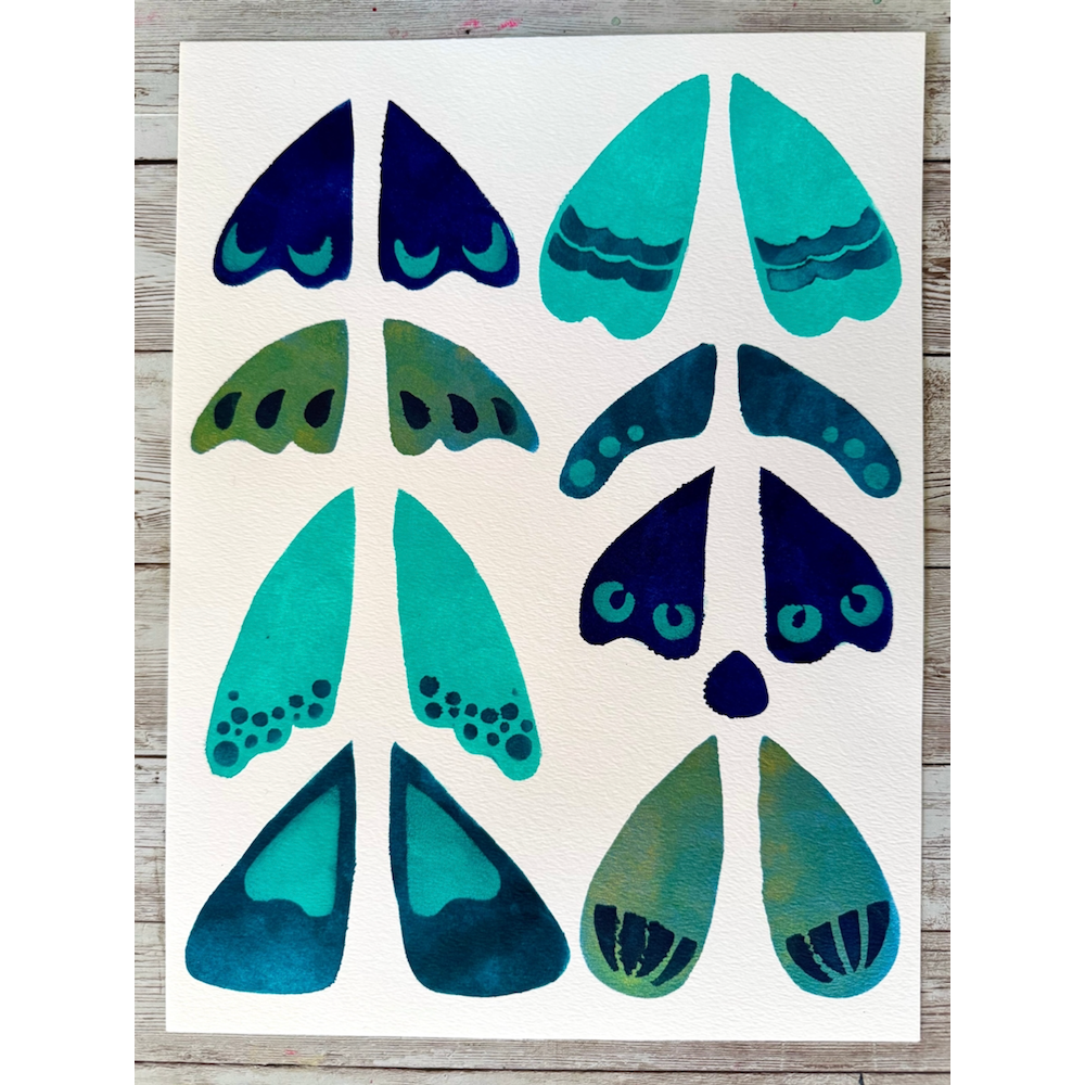StencilGirl Moth Parts Stencil ll1047 – Simon Says Stamp