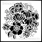 StencilGirl Petite Bouquet Stencil sa1052