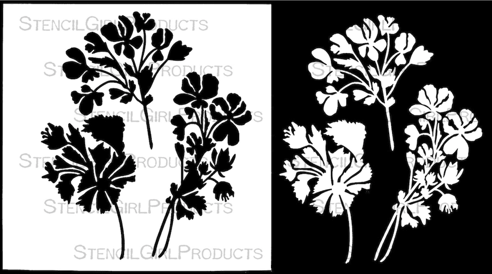 StencilGirl Petite Stem Mask Stencil sa1053