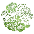 StencilGirl Petite Wildflower Stencil sa1055 green