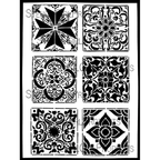 StencilGirl Portugal Tiles Stencil ll1077