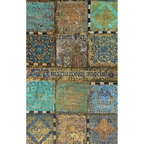 StencilGirl Portugal Tiles Stencil ll1077 color