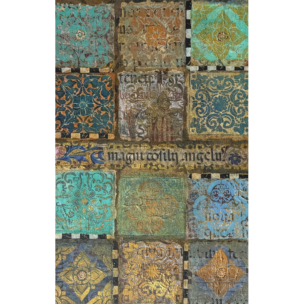 StencilGirl Portugal Tiles Stencil ll1077 color