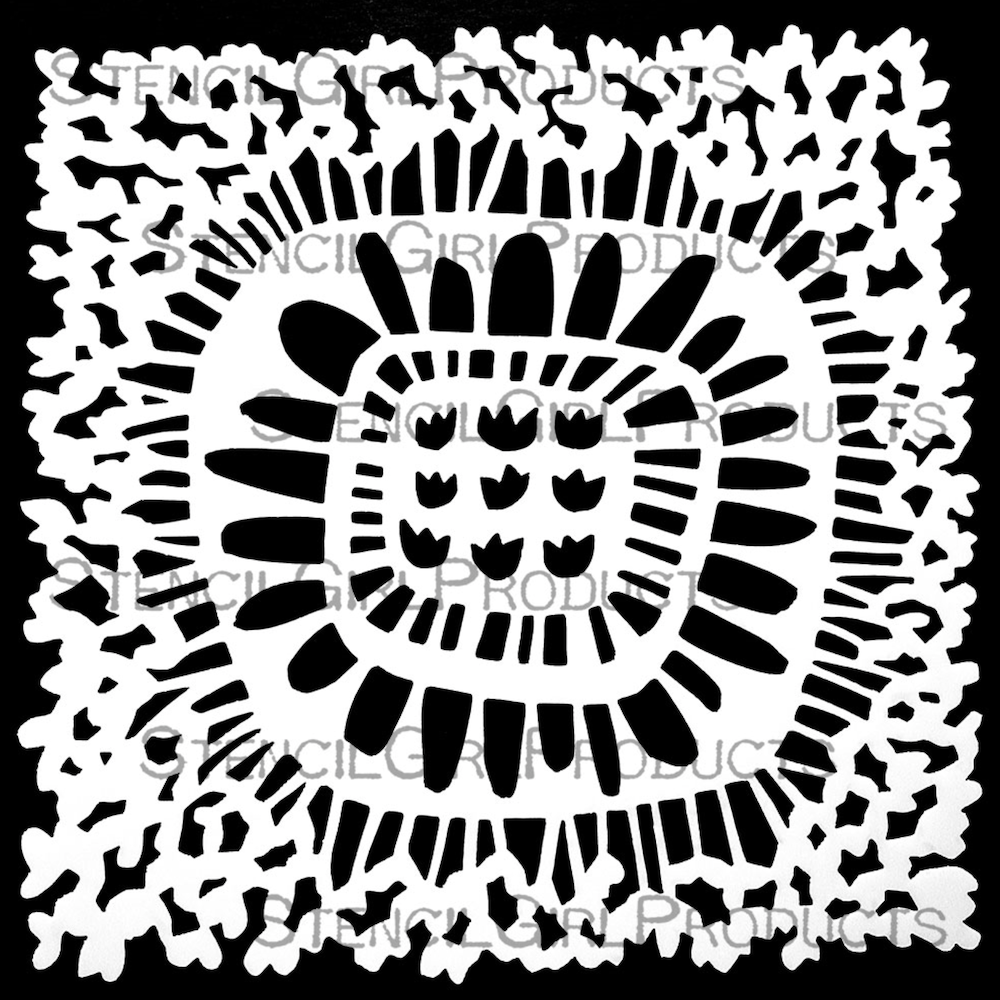 StencilGirl Queen Ann's Lace Stencil sa1042