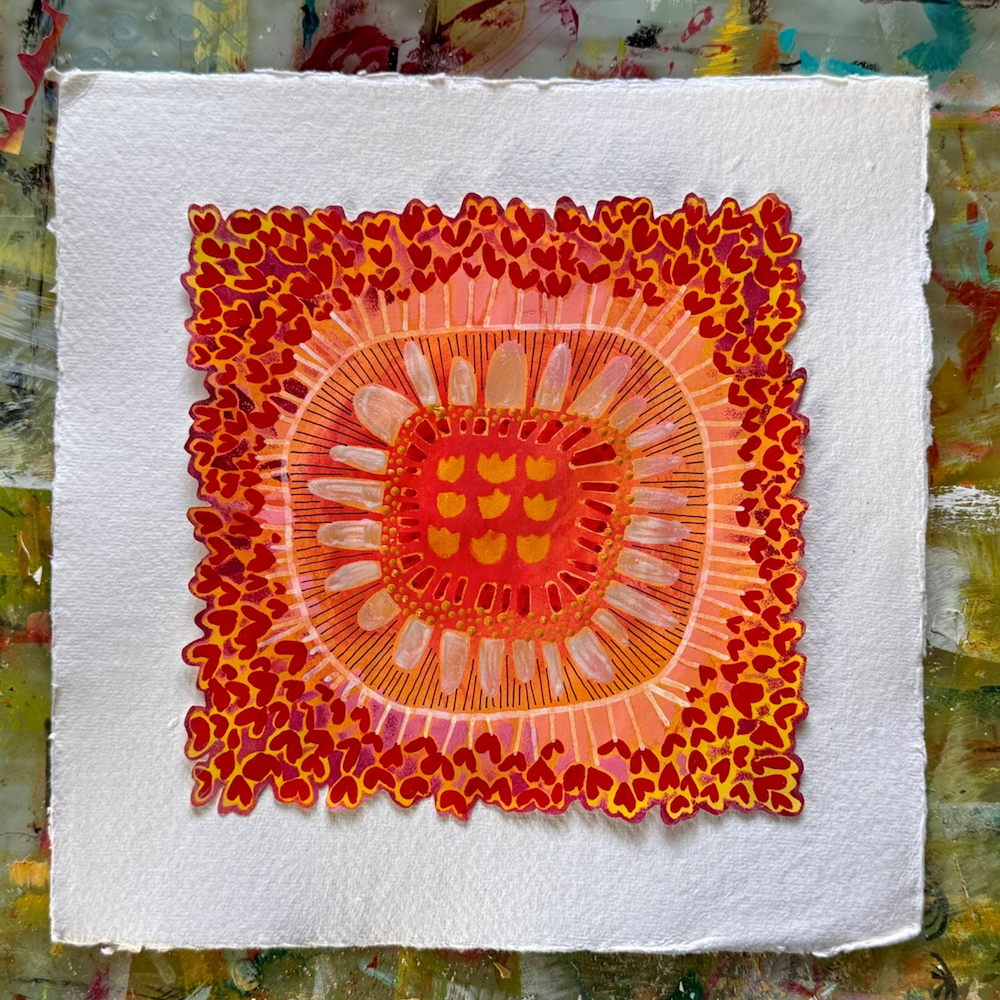 StencilGirl Queen Ann's Lace Stencil sa1042 red