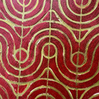 StencilGirl Retro Wave Stencil sa1034 red