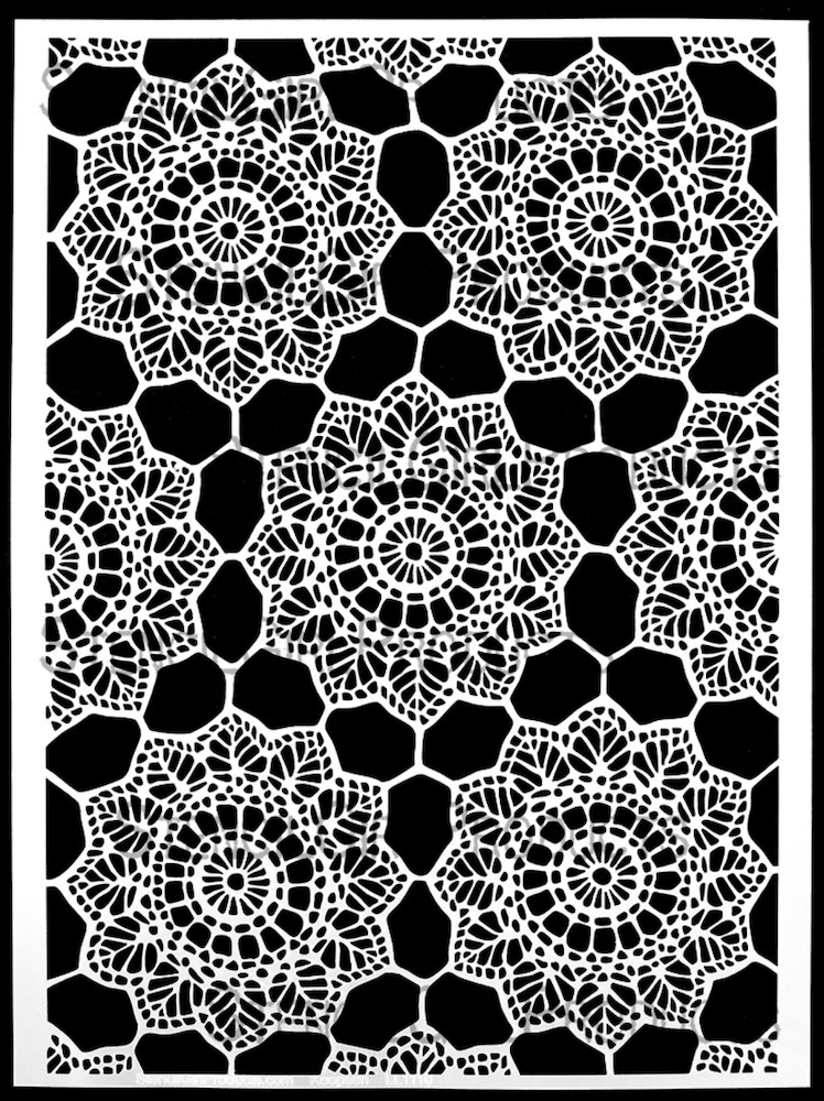 StencilGirl Round Doilies Stencil ll1110