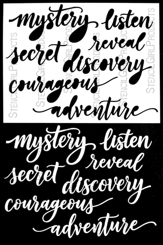 StencilGirl Secret Adventures Stencil ll1104