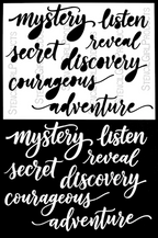 StencilGirl Secret Adventures Stencil ll1104