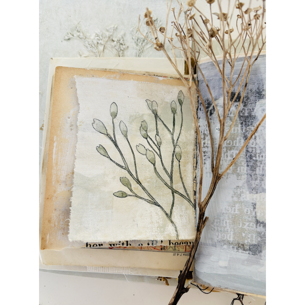 StencilGirl Seedhead Silhouettes Stencil sa1021 branch