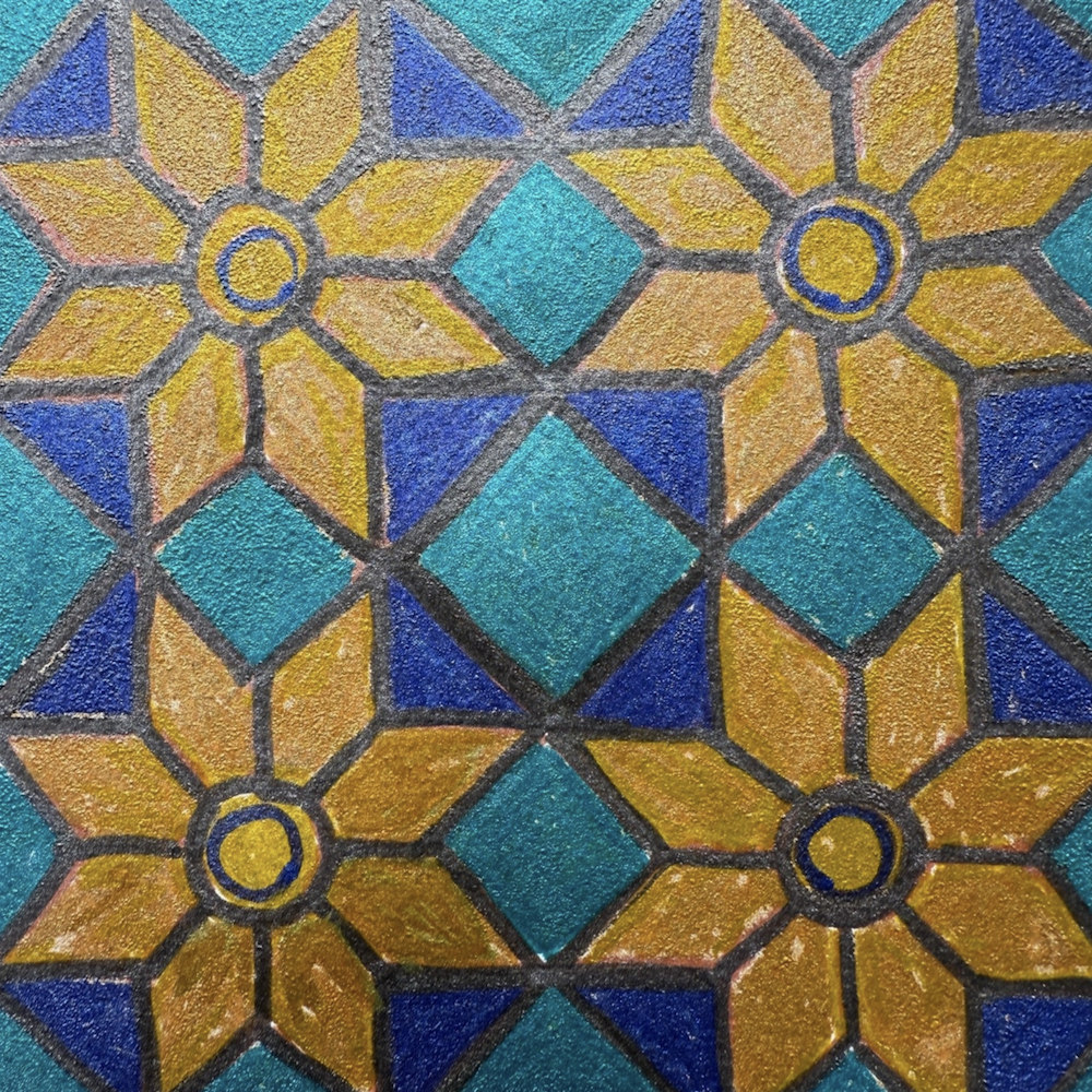 StencilGirl Star Tile Stencil sa1033 yellow