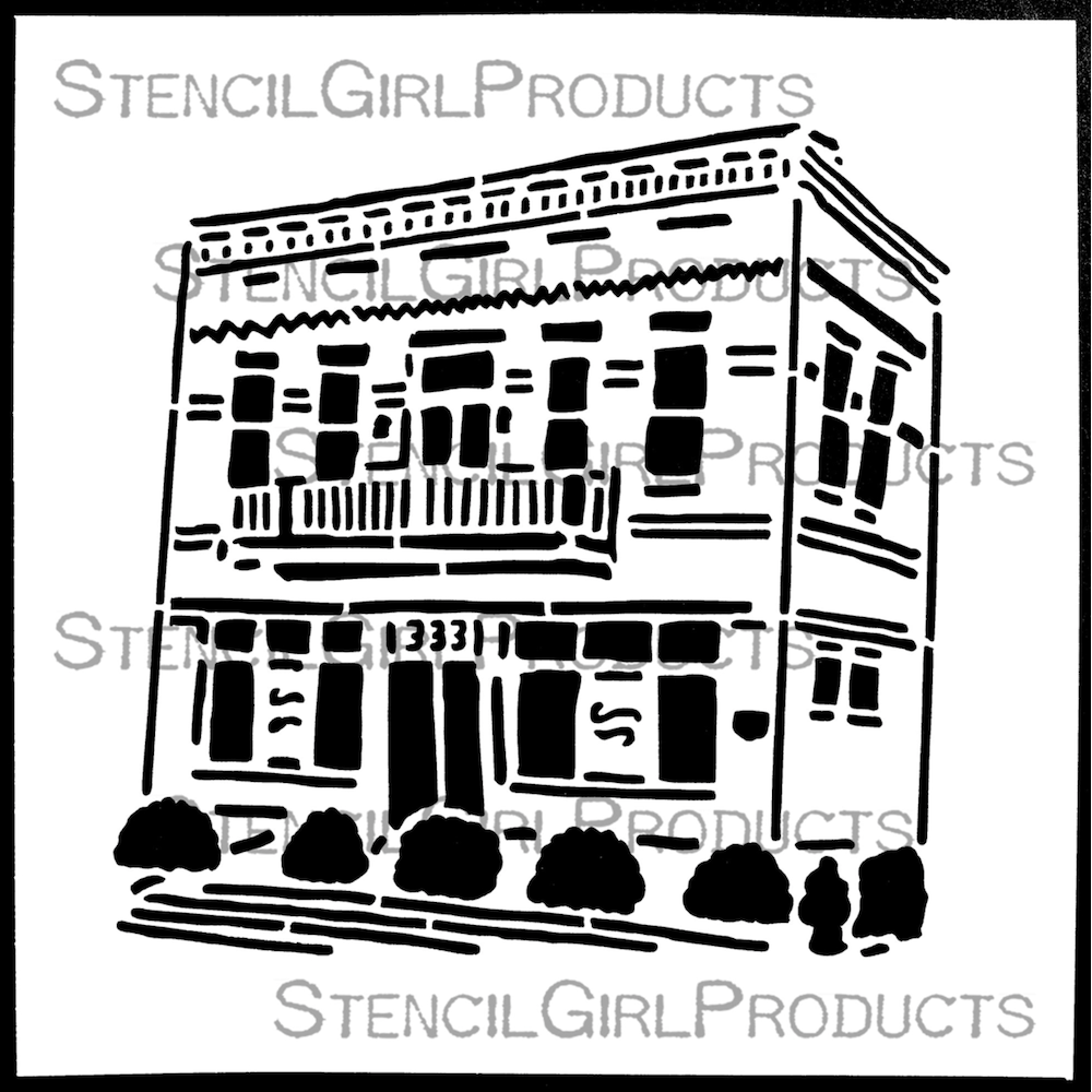 StencilGirl Storefront Stencil sa1031 c