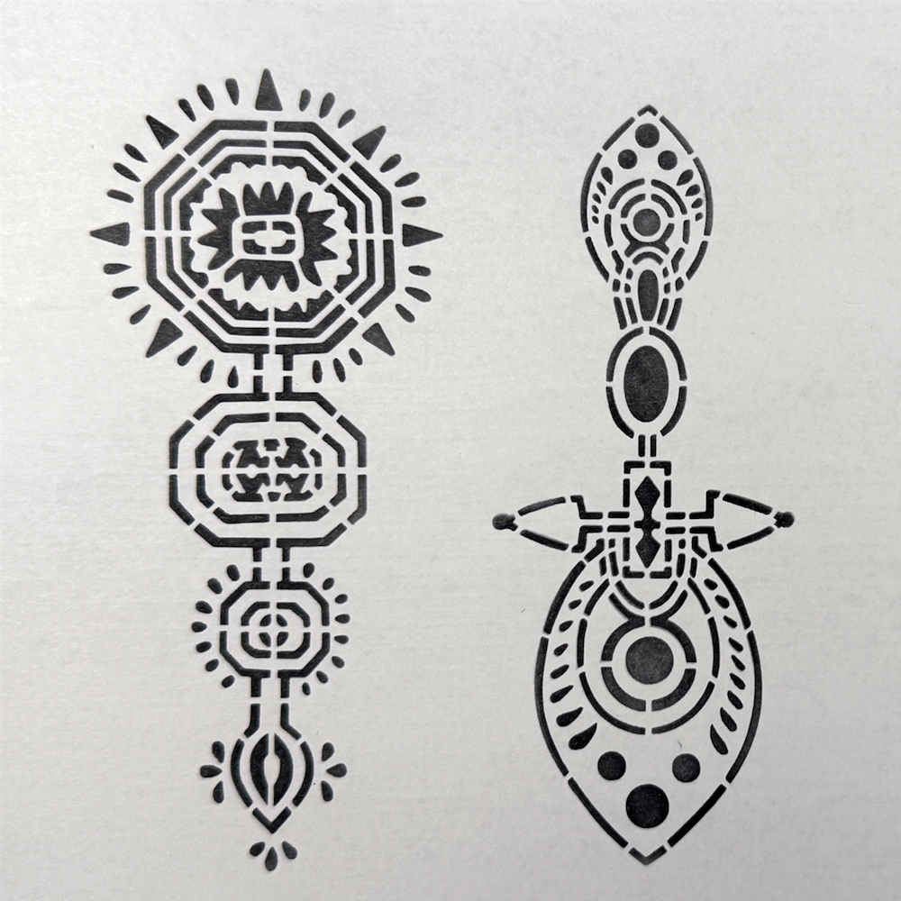 StencilGirl Tribal Ornaments Stencil sa1008 product