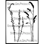 StencilGirl Whispering Grasses Stencil ll1067